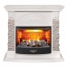 RealFlame Электрокамин Athena GR WT белый с очагом 3D Firestar 25,5