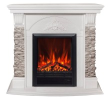 RealFlame Электрокамин Athena GR WT белый с очагом Eugene
