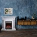 RealFlame Электрокамин Athena GR WT белый с очагом Fobos Lux Black