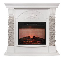 RealFlame Электрокамин Athena GR WT белый с очагом Irvine 24