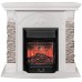 RealFlame Электрокамин Athena GR WT белый с очагом Majestic Lux Black