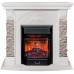 RealFlame Электрокамин Athena GR WT белый с очагом Majestic Lux Black RC