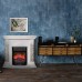 RealFlame Электрокамин Athena GR WT белый с очагом Majestic Lux Black