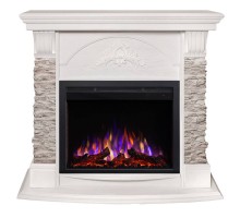 RealFlame Электрокамин Athena GR WT белый с очагом Saphir 25,5