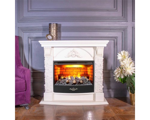 RealFlame Электрокамин Athena WT айвори с очагом 3D Firestar 25,5