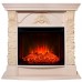 RealFlame Электрокамин Athena WT айвори с очагом Evrika 25,5 LED