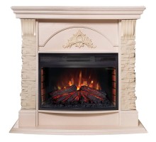 RealFlame Электрокамин Athena WT айвори с очагом Firefield 25 S IR
