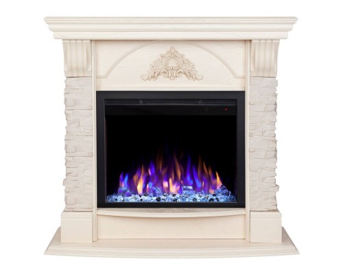 RealFlame Электрокамин Athena WT айвори с очагом Saphir 25,5