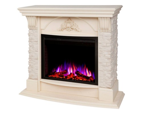 RealFlame Электрокамин Athena WT айвори с очагом Saphir 25,5