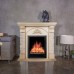 RealFlame Электрокамин Athena WT белый дуб с золотой патиной с очагом Eugene