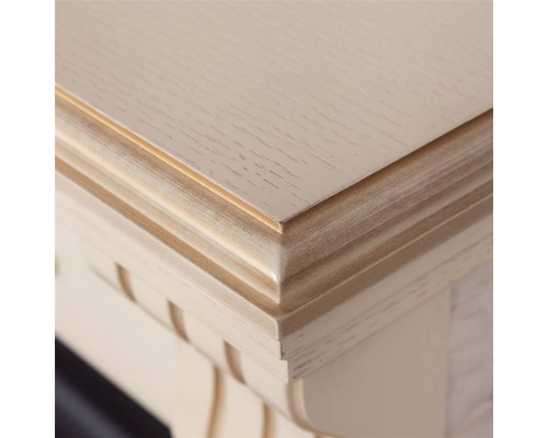 RealFlame Электрокамин Athena WT белый дуб с золотой патиной с очагом Fobos Lux Black