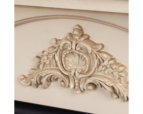 RealFlame Электрокамин Athena WT белый дуб с золотой патиной с очагом Fobos Lux Black