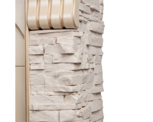 RealFlame Электрокамин Athena WT белый дуб с золотой патиной с очагом Fobos Lux Black