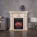 RealFlame Электрокамин Athena WT белый дуб с золотой патиной с очагом Majestic Lux Black