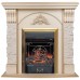 RealFlame Электрокамин Athena WT белый дуб с золотой патиной с очагом Majestic Lux Brass