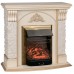 RealFlame Электрокамин Athena WT белый дуб с золотой патиной с очагом Majestic Lux Brass
