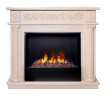RealFlame Электрокамин Attica WT айвори с очагом 3D Cassette 630