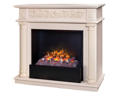 RealFlame Электрокамин Attica WT айвори с очагом 3D Cassette 630