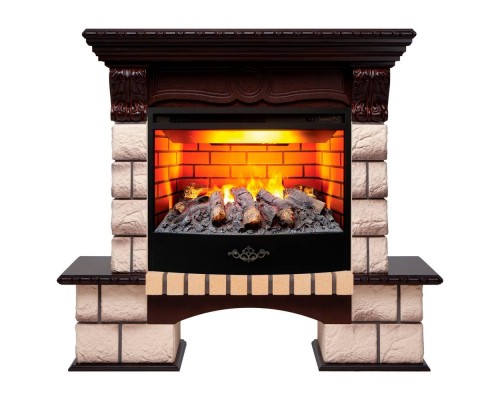 RealFlame Электрокамин Bolero 25,5 NT орех с очагом Firestar 25,5