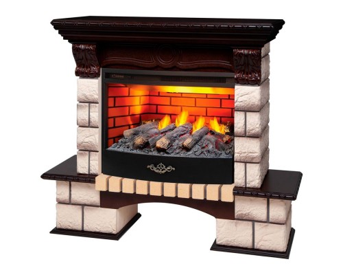 RealFlame Электрокамин Bolero 25,5 NT орех с очагом Firestar 25,5