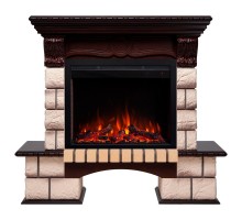 RealFlame Электрокамин Bolero 25,5 NT орех с очагом Saphir 25,5
