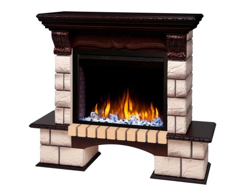 RealFlame Электрокамин Bolero 25,5 NT орех с очагом Saphir 25,5