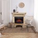 RealFlame Электрокамин Bolero WT белый дуб с золотой патиной с очагом Firefield 25 S IR