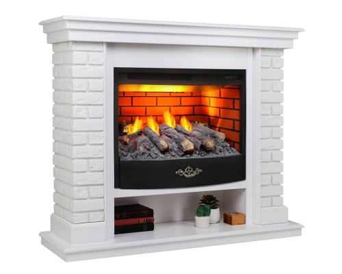 RealFlame Электрокамин Brixton 25,5 WT белый с очагом 3D Firestar 25,5 RealFlame Электрокамин Brixton 25,5 WT белый с очагом 3D Firestar 25,5