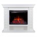 RealFlame Электрокамин Brixton 25,5 WT белый с очагом Evrika 25,5 LED
