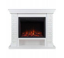 RealFlame Электрокамин Brixton 25,5 WT белый с очагом Saphir 25,5