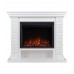 RealFlame Электрокамин Brixton 25,5 WT белый с очагом Saphir 25,5