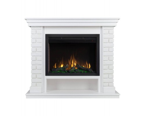 RealFlame Электрокамин Brixton 25,5 WT белый с очагом Saphir 25,5 RealFlame Электрокамин Brixton 25,5 WT белый с очагом Saphir 25,5