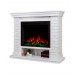 RealFlame Электрокамин Brixton 25,5 WT белый с очагом Saphir 25,5