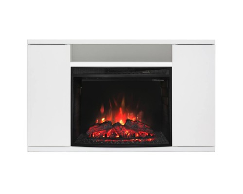 RealFlame Электрокамин Brooklyn 25,5 WT белый с очагом Evrika 25,5 LED