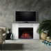 RealFlame Электрокамин Brooklyn 25,5 WT белый с очагом Evrika 25,5 LED