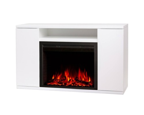 RealFlame Электрокамин Brooklyn 25,5 WT белый с очагом Saphir 25,5