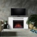 RealFlame Электрокамин Brooklyn 25,5 WT белый с очагом Sparta 25,5 LED