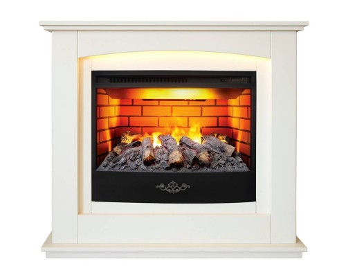 RealFlame Электрокамин Canada 25,5 WT белый с очагом 3D Firestar 25,5