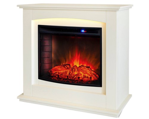 RealFlame Электрокамин Canada 25,5 WT белый с очагом Evrika 25,5 LED
