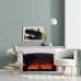 RealFlame Электрокамин Canberra 36 WT пастельно-белый c очагом Joker 36