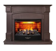 RealFlame Электрокамин Carolina 24/25,5 DN темный орех с очагом 3D Firestar 25,5