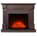 RealFlame Электрокамин Carolina 24/25,5 DN темный орех с очагом Evrika 25,5 LED
