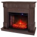 RealFlame Электрокамин Carolina 24/25,5 DN темный орех с очагом Evrika 25,5 LED