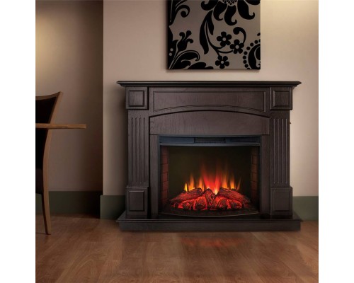 RealFlame Электрокамин Carolina 24/25,5 DN темный орех с очагом Evrika 25,5 LED