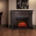 RealFlame Электрокамин Carolina 24/25,5 DN темный орех с очагом Evrika 25,5 LED