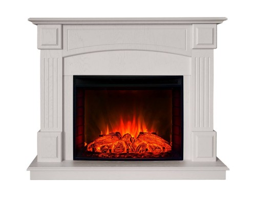 RealFlame Электрокамин Carolina 24/25,5 WT бьянко с очагом Evrika 25,5 LED