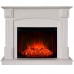 RealFlame Электрокамин Carolina 24/25,5 WT бьянко с очагом Evrika 25,5 LED