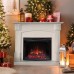 RealFlame Электрокамин Carolina 24/25,5 WT бьянко с очагом Evrika 25,5 LED