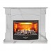 RealFlame Электрокамин Carolina 24/25,5 WT цвет мрамор белый с очагом 3D Firestar 25,5