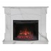 RealFlame Электрокамин Carolina 24/25,5 WT цвет мрамор белый с очагом Evrika 25,5 LED